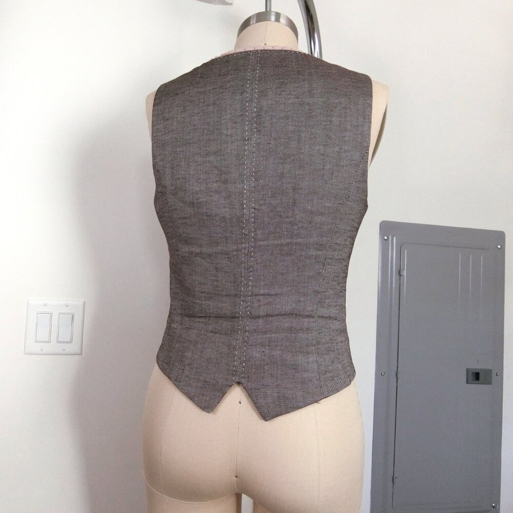 Bebe Contrast Trim Bustier Vest - Picture 2 of 5